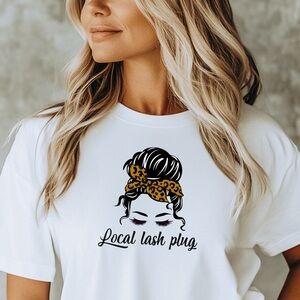 New Local Lash Plug Tee Medium